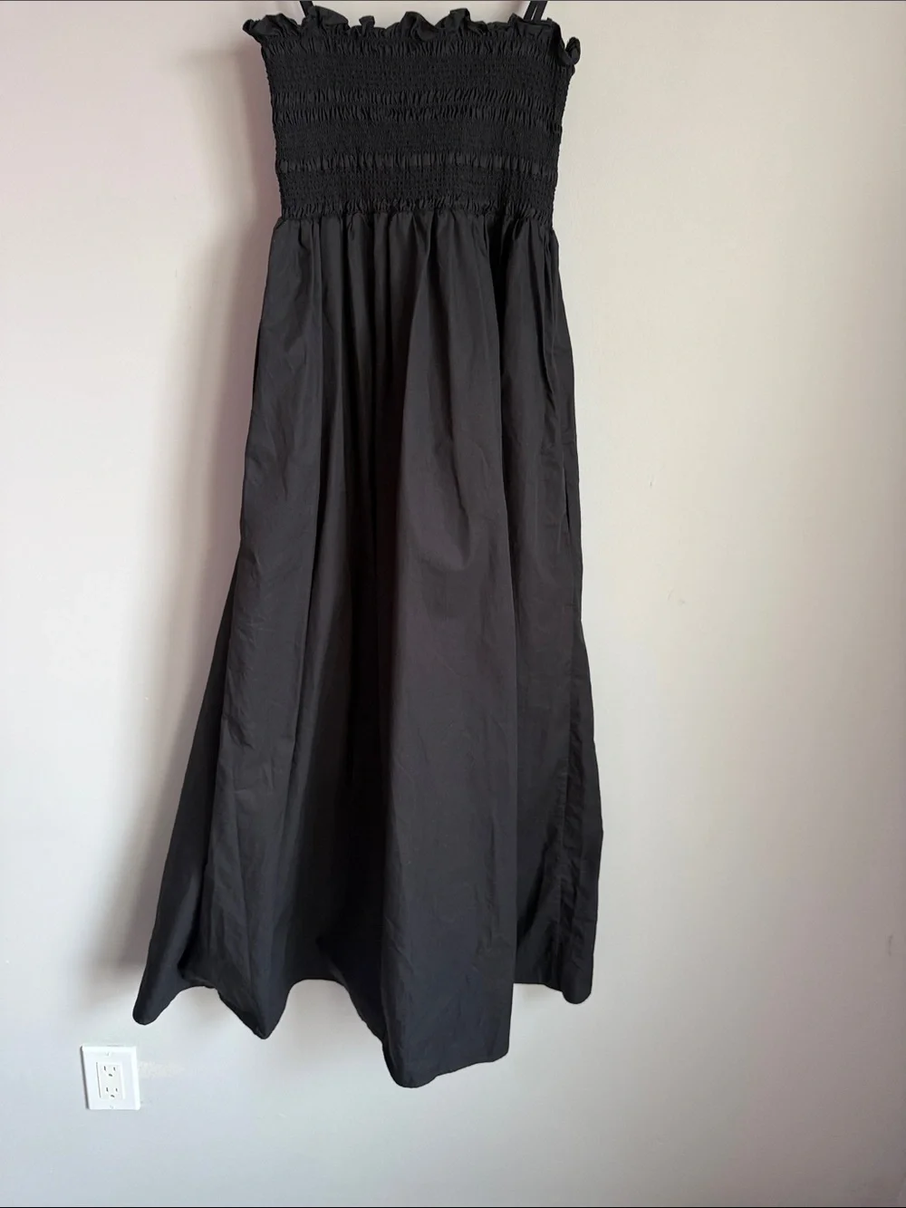 Tory Burch Smocked Midi Dress in Cotton XS
